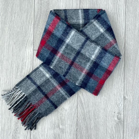 J.Crew Plaid Tartan Wool Scarf - Picture 2 of 6